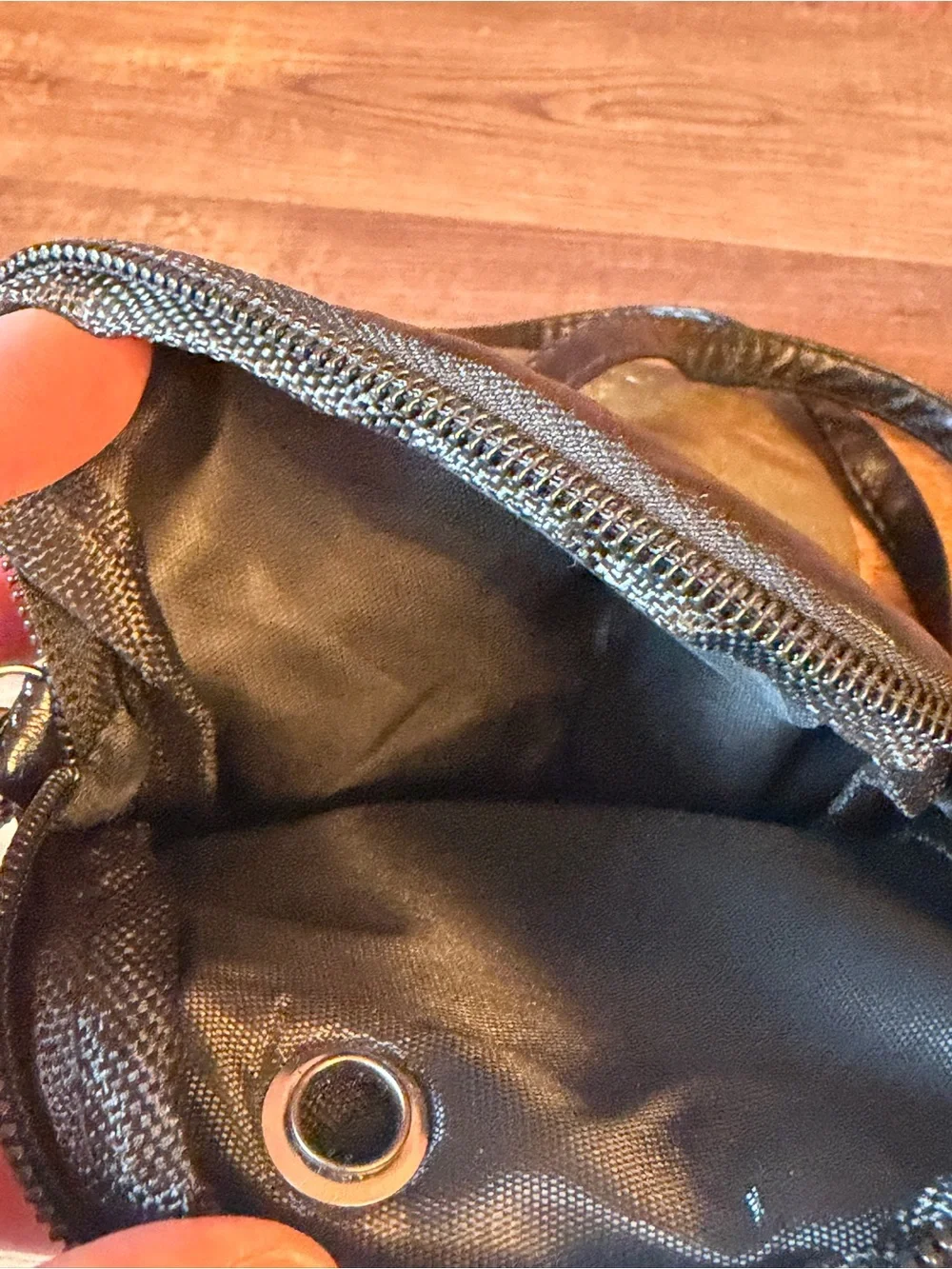 Black Faux Leather Multi-Pocket Crossbody Bag. NWOT